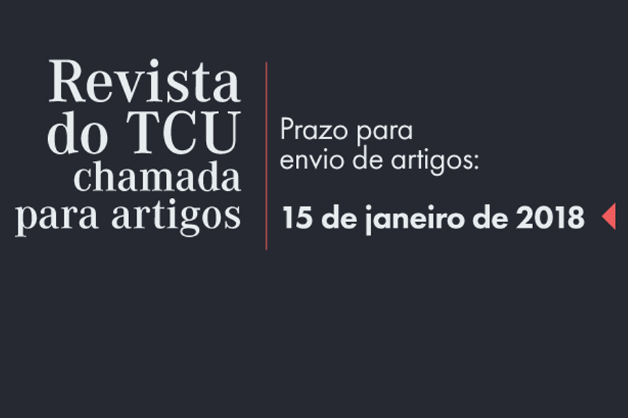 Mande seu artigo para a Revista do TCU